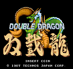 Double Dragon (Japan) Title Screen